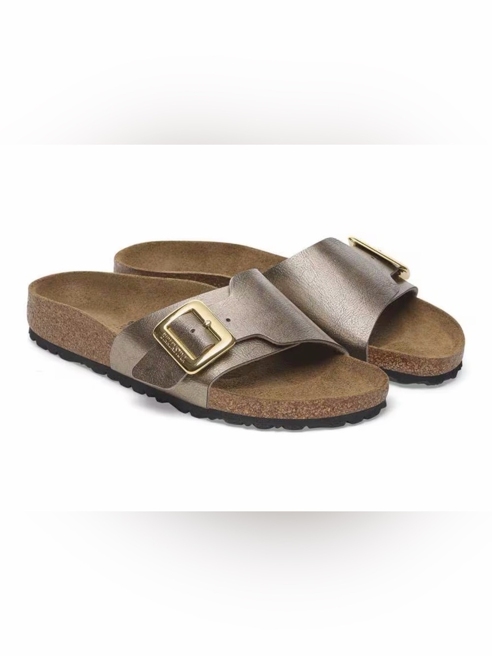 **NEW** BIRKENSTOCK Catalina Luxe Buckle Graceful Taupe NWOT size 41